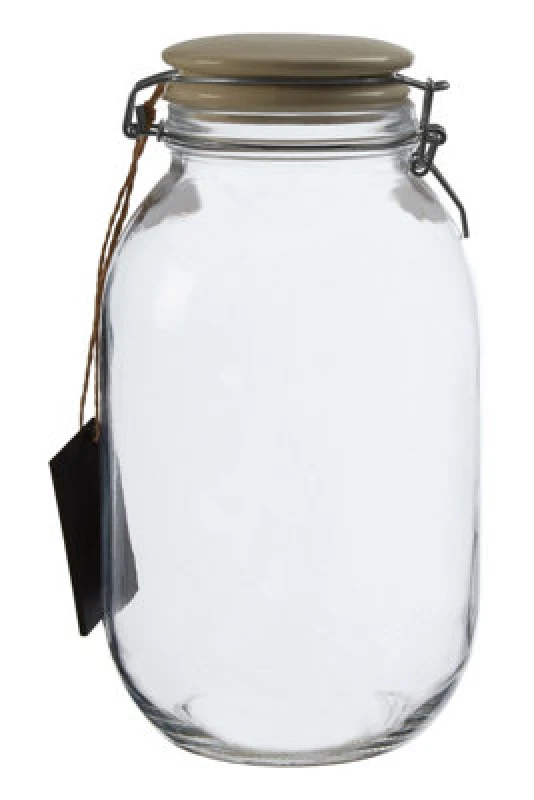 Image of Premier Housewares Grocer Medium Storage Jar Clear