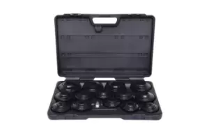 Image of KS TOOLS Oil Filter Spanner Set Plastic Case 150.9320