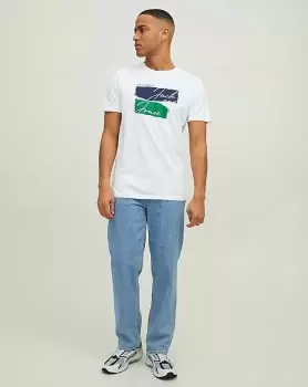 Image of Jack & Jones Sunset Logo T-Shirt