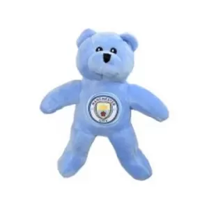 Image of Manchester City FC Official Crest Design Bear (One Size) (Blue)