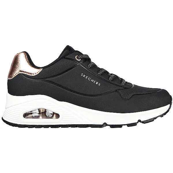 Image of Skechers UNO Stand On Air Trainers Womens Low Trainers 3 (36) Black 27596542230