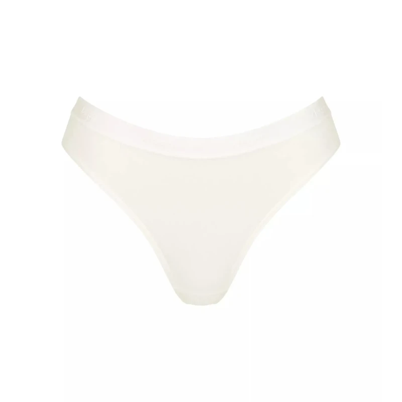 Image of Sloggi Pack of 3 Go Casual Brazilian Knickers with High Waist White Women XS;S;M;L