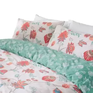 Image of Furn Amreli Duvet Cover Set (Single) (Coral)