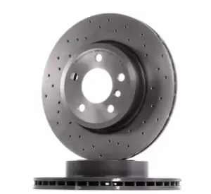 Image of PAIR BREMBO BRAKE XTRA DRILLED DISC 09.9581.1X