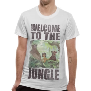 Image of Jungle Book - Welcome To The Jungle Mens Small T-Shirt - White