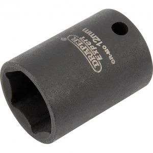 Image of Draper Expert 1/4" Drive Hi Torq Hexagon Impact Socket Metric 1/4" 12mm