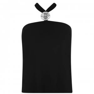 Image of Biba Halter Jersey Top - Black