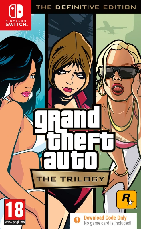 Image of Grand Theft Auto: The Trilogy - The Definitive Edition (Code in Box) for Nintendo Switch - Digital Download