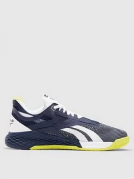 Image of Reebok Nano X, Navy/White, Size 9, Men
