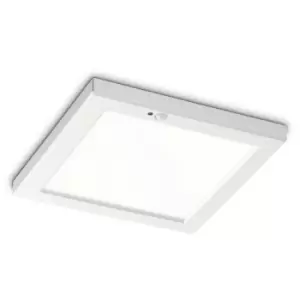 Image of Ideal Lux aura Square LED Recessed Downlight White, Motion Sensor, 3000K, Non-Dim