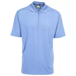 Image of Trespass Mens Maraba Active Polo Shirt (S) (Blue Marl)