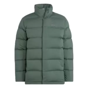 Image of adidas Helionic Mid-Length Down Jacket Mens - Green