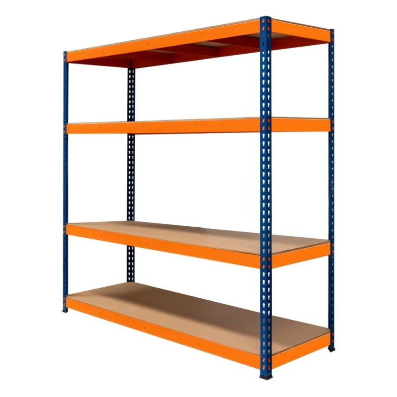 Image of MONSTER RACKING Monster Shop - Garage Racking S-Rax Shelving Unit 4 Shelf 180cm x 180cm x 60cm 5055986190202