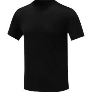 Image of Elevate Mens Kratos Cool Fit Short-Sleeved T-Shirt (M) (Solid Black)