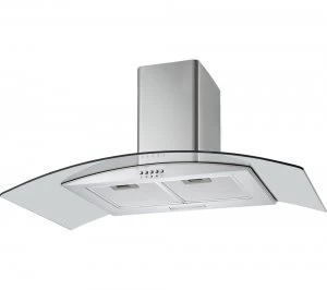 Image of Logik L90CHDG17 90cm Chimney Cooker Hood