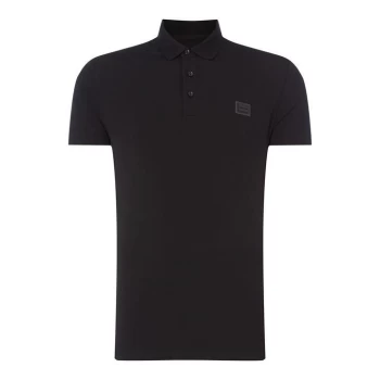 Image of Antony Morato Short Sleeve Polo Shirt - Black