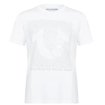 Image of True Religion Crystal Logo T-Shirt - White