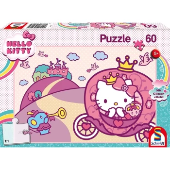 Image of Hello Kitty: Princess Kitty Jigsaw Puzzle With Glitter-Effect - 60 Pieces