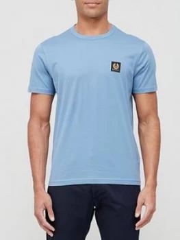 Image of Belstaff Chest Logo T-Shirt - Blue
