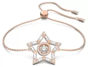 Image of Swarovski 5617882 Stella White Crystal Star Rose Tone Jewellery