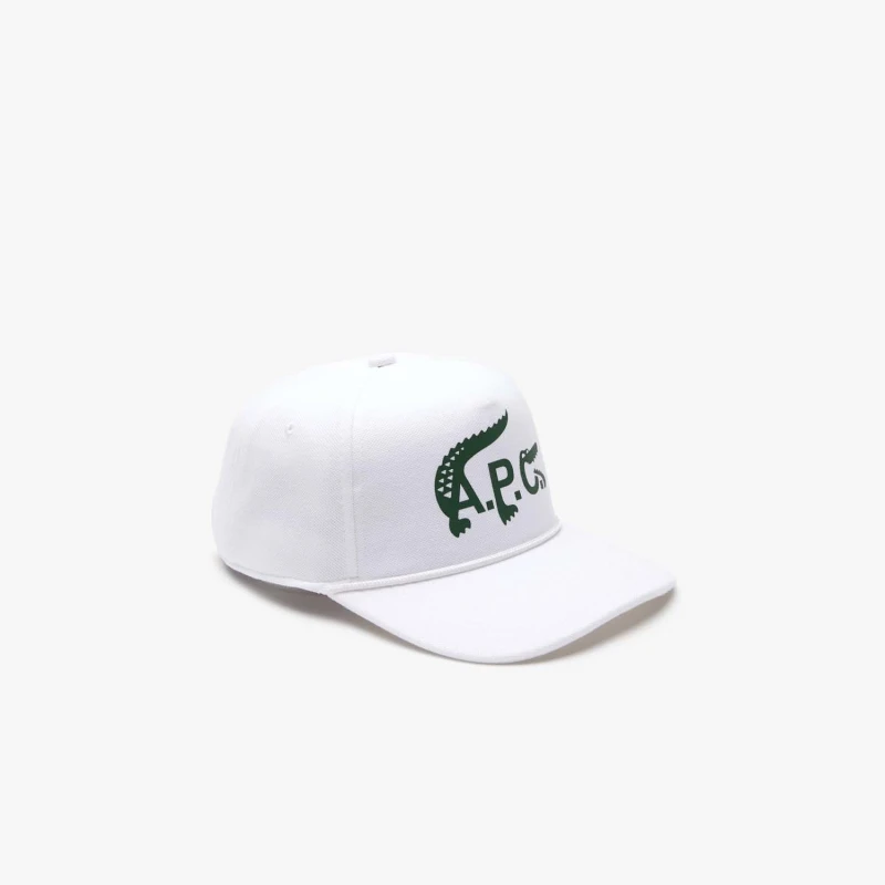 Image of Lacoste Lacoste x A.P.C. Organic Cotton Cap - White White L
