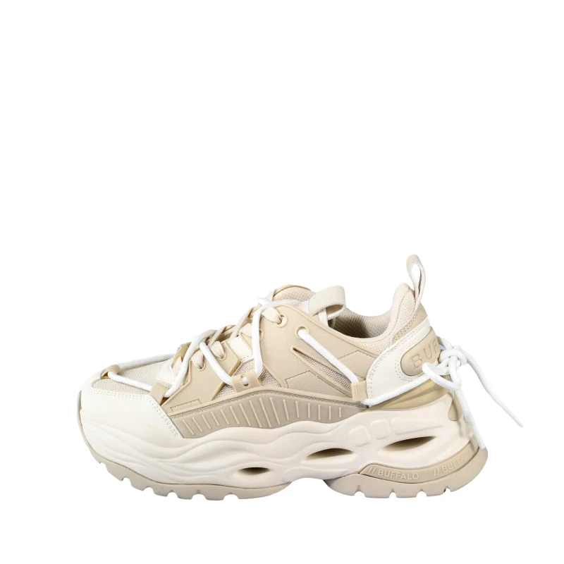 Image of Buffalo Womens Trainers Buffalo Triplet Lace Beige Female 41