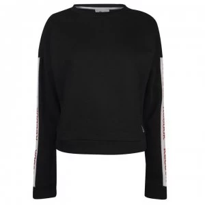 Image of Reebok Linear Crew Neck Sweatshirt Ladies - Black