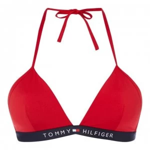 Image of Tommy Bodywear Fixed Triangle Bikini Top - 611 TANGO RED