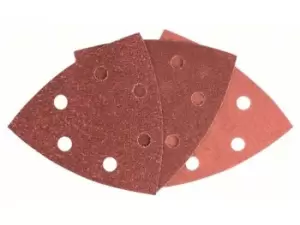Image of Bosch 2608621690 93mm Wood Sanding Sheets Mixed Grit 6pk
