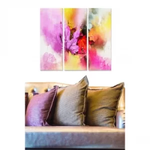 Image of MDF2715747 Multicolor Decorative MDF Painting (3 Pieces)