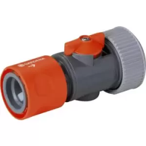 Image of GARDENA 00943-50 Plastic Waterstop connector 19mm (3/4) Ø, Hose connector