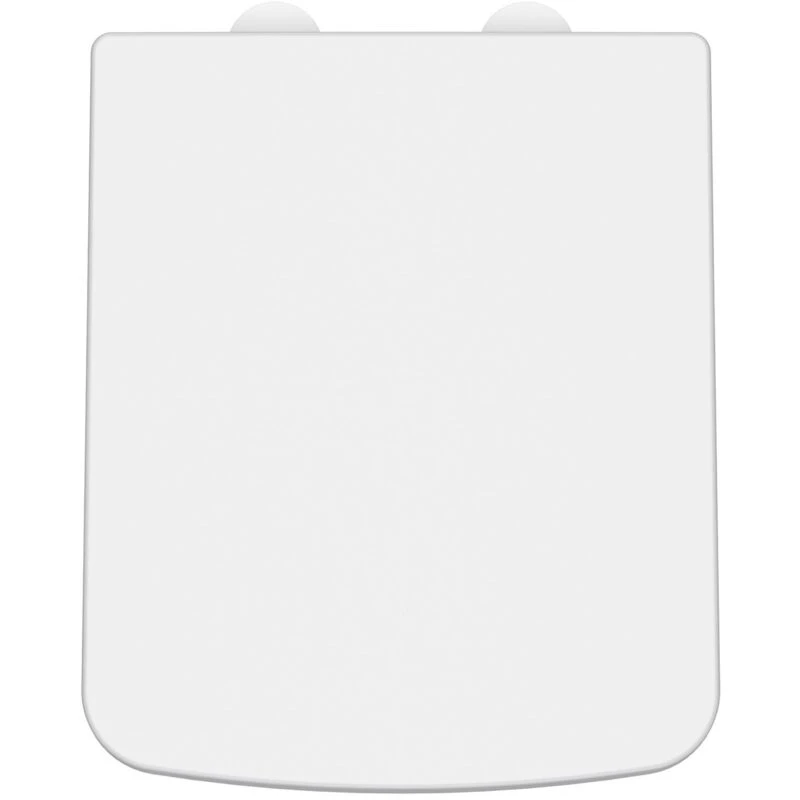Image of NUIE Nuie - Luxury Square Toilet Seat with Soft Close Quick Release Hinges - White NCH198W
