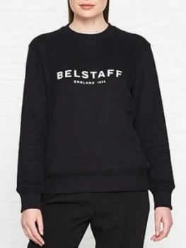 Image of Belstaff 1924 Logo Sweatshirt - Black