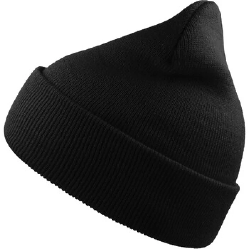 Image of Atlantis Atlantis Men Wind Cuffed Beanie in Black One Size Male 5063470815500