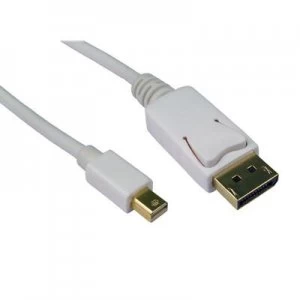 Image of DisplayPort 1.2 (M) to DisplayPort Mini 1.2 (M) 2m White OEM Display Cable