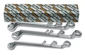 Image of Beta Tools 90 AS 10pc Imperial Double End Bi-Hex Deep Offset Ring Spanner Set