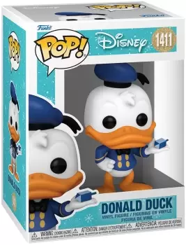 Image of Mickey Mouse Disney Holiday - Donald Duck vinyl figurine no. 1411 Funko Pop! multicolour