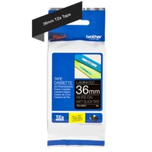 Image of Brother TZE-M365 P-touch White On Black Laminated Labelling Tape 36mm x 8m (Original)