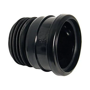 Image of FloPlast SP140B Universal Pipe Connector - Black 110mm