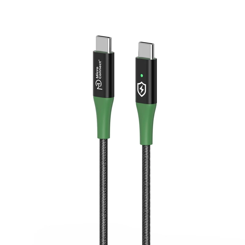 Image of Microconnect MC-SMART USB-C-C-01 USB cable USB 2.0 1m USB C Black. Gr