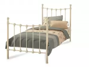 Image of Serene Marseille 3ft Single Ivory Metal Bed Frame