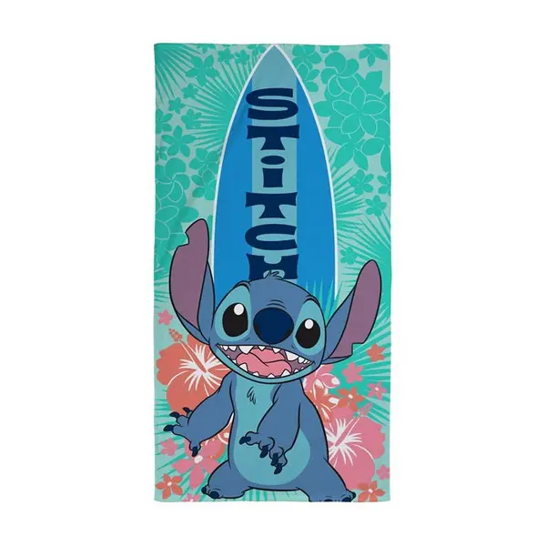 Image of Disney DISNEY LILO AND STITCH LEGENDARY SURF TOWEL Towels One Size Green 77892415000