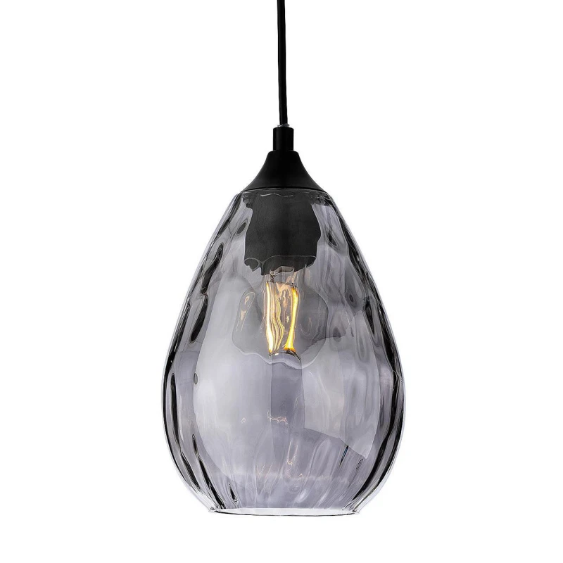 Image of Firstlight Soho Pendant Light Smoked in Matte Black