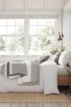 Image of 'Dashed Weave' Duvet Set