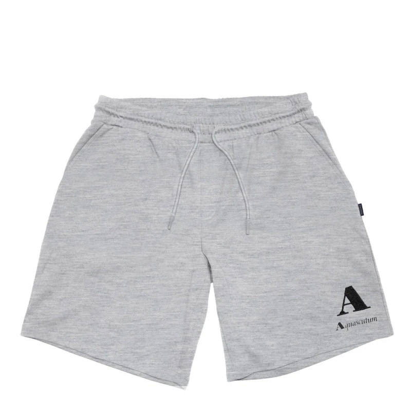 Image of Aquascutum Mens Fleece Jogger Shorts Fleece Shorts Small Grey 47099402350