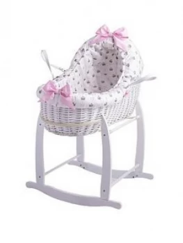 Image of Clair De Lune Rachel Riley My Little Princess Bassinet With Deluxe Stand