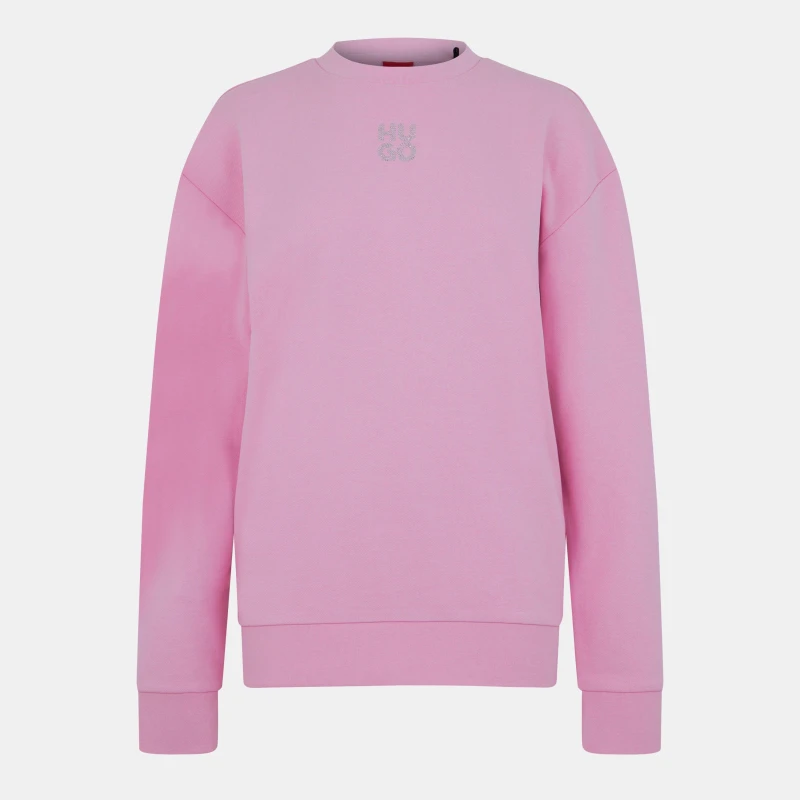 Image of Hugo Diamante Easy Crew Sweater Pink female XS