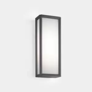 Image of Skat Outdoor LED Box Wall Lantern Urban Grey, White IP65 21.8W 2700K