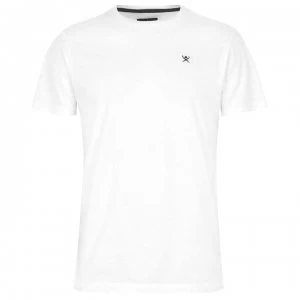 Image of Hackett Hackett Short Sleeve Logo T-Shirt - White800