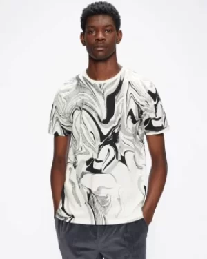 Image of Marble Print T-Shirt